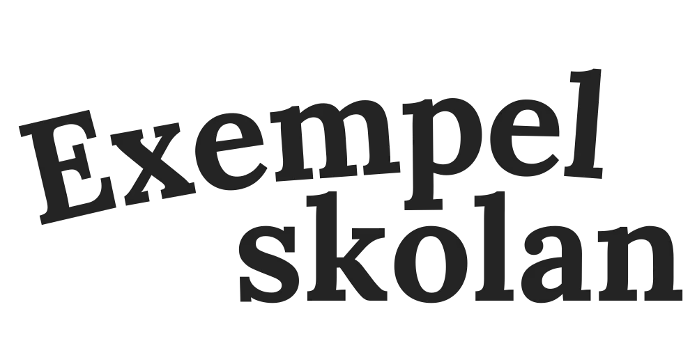 Exempelskolan logo svart